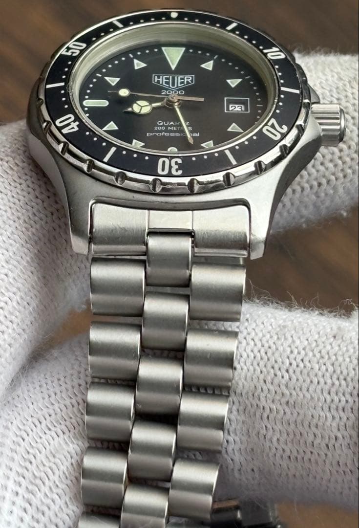 美品 HEUER ホイヤー 973.015 TAG HEUER ブラック