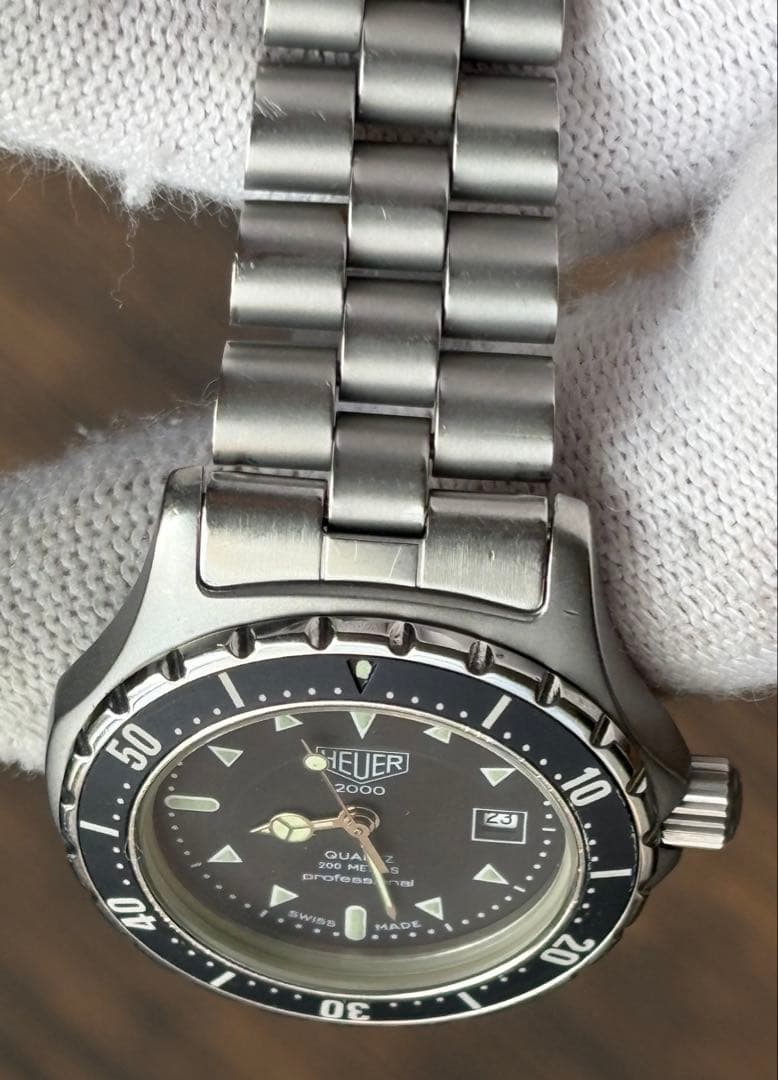 美品 HEUER ホイヤー 973.015 TAG HEUER ブラック