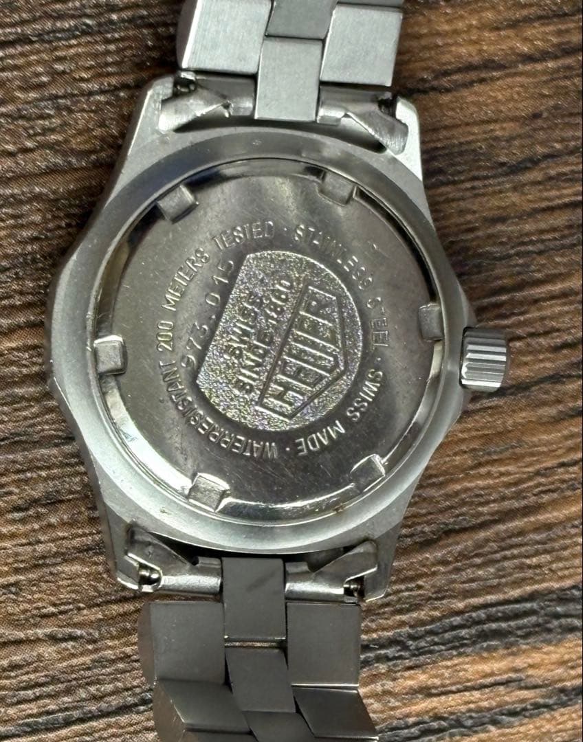 美品 HEUER ホイヤー 973.015 TAG HEUER ブラック