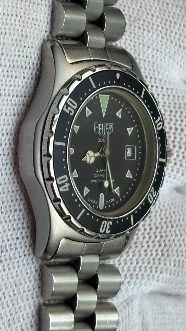 美品 HEUER ホイヤー 973.015 TAG HEUER ブラック