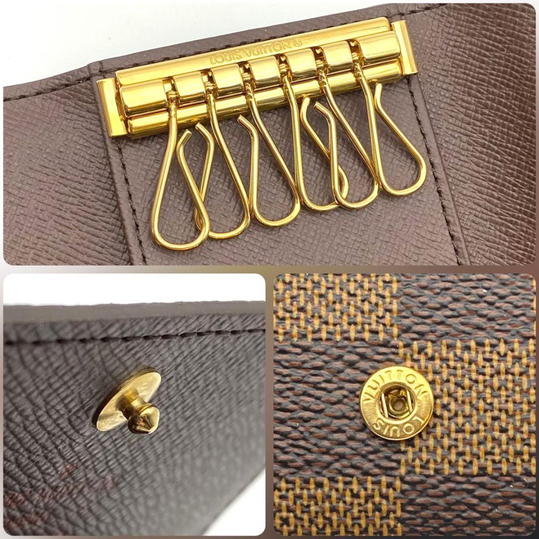 【未使用品】ルイヴィトン ダミエ エベヌ ミュルティクレ 6 6連 キーケース