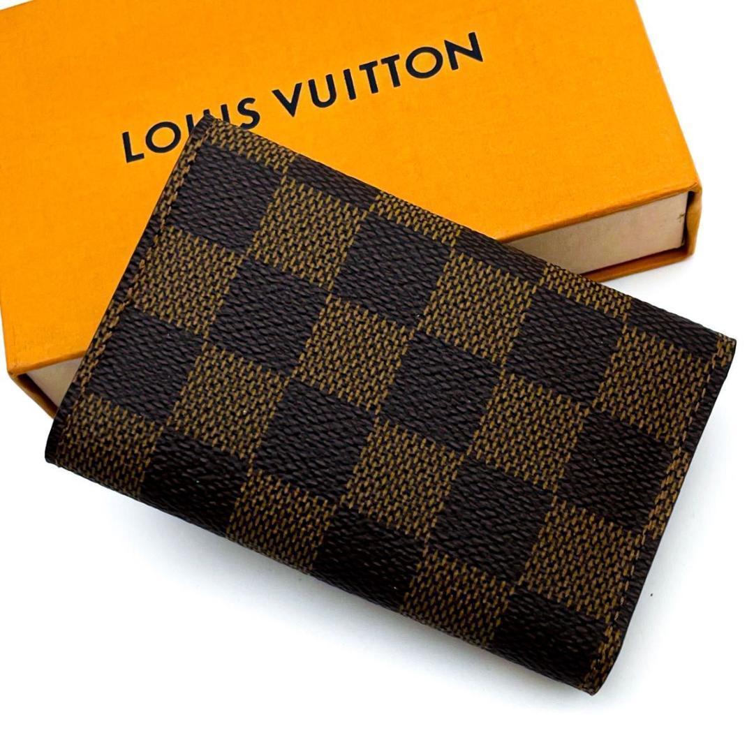 【未使用品】ルイヴィトン ダミエ エベヌ ミュルティクレ 6 6連 キーケース