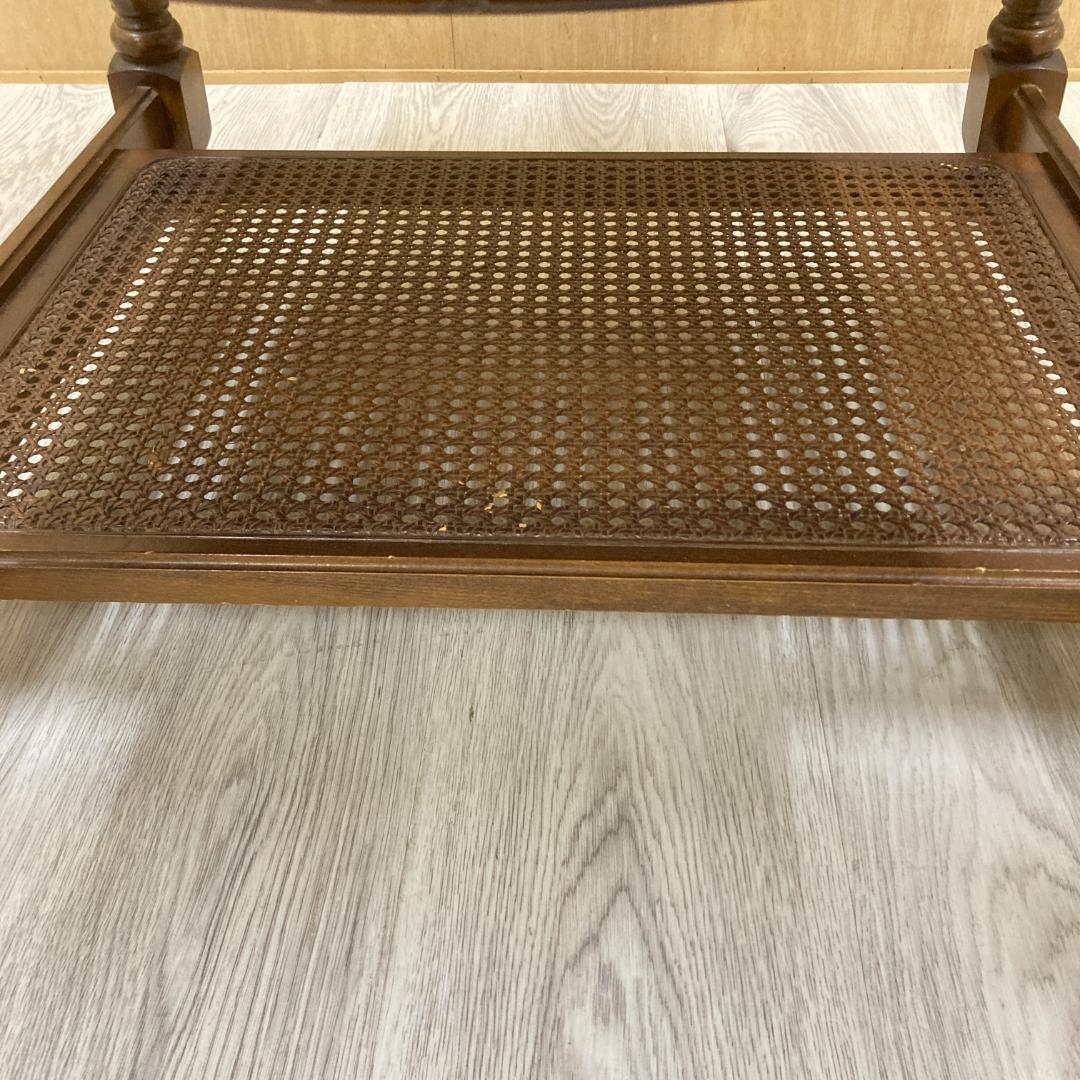 【カリモク】コロニアル　サイドテーブル　リビングテーブル　オールドカリモク　昭和