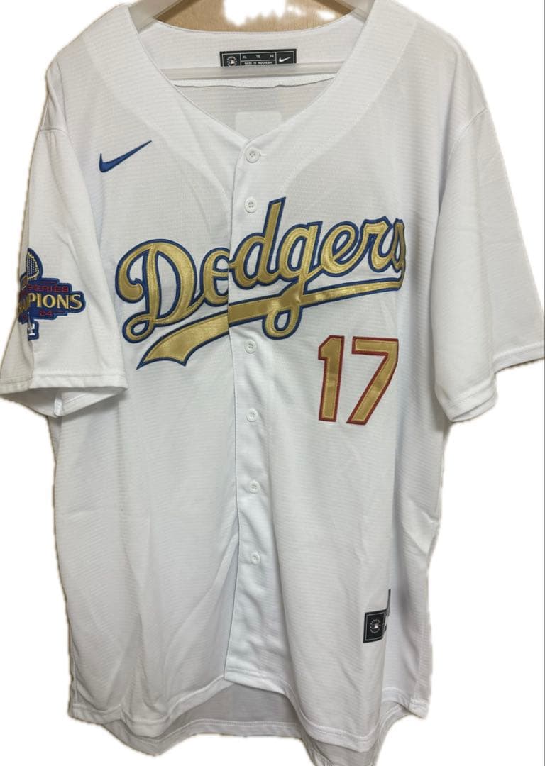 美品未着用　大谷翔平　ドジャース ワールドチャンピオンユニフォーム　XL