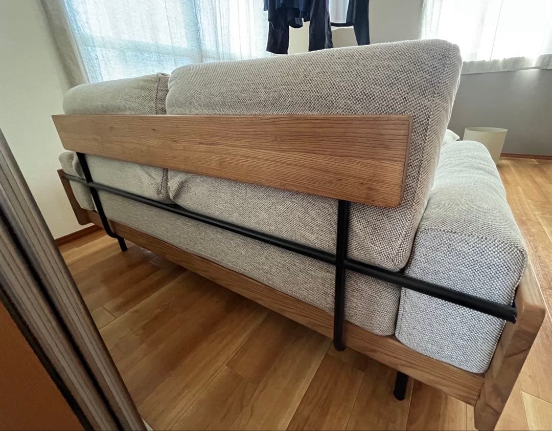 unico TREL(トレル)カバーリングソファ2.5シーター　ベージュ