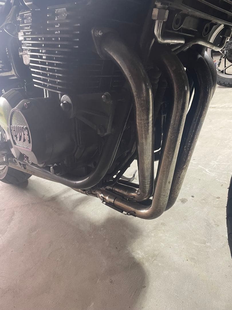 ゼファー400用42.7Πフルステンレスマフラー