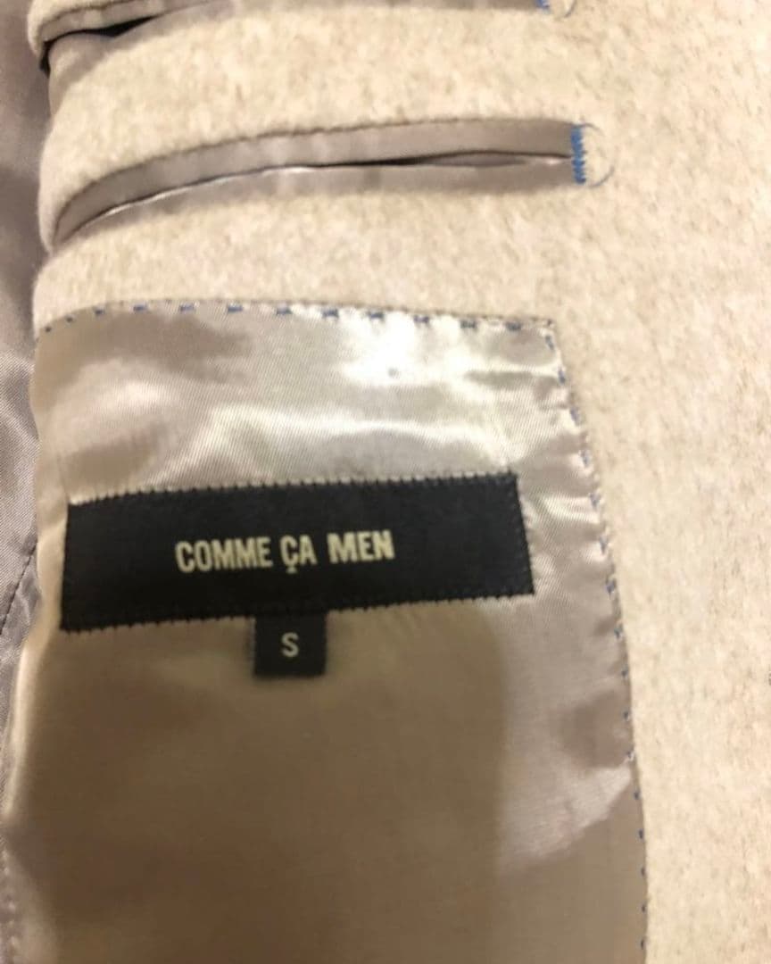 未使用に近い　COMME CA MEN コムサメン　アンゴラ　コート　Sサイズ