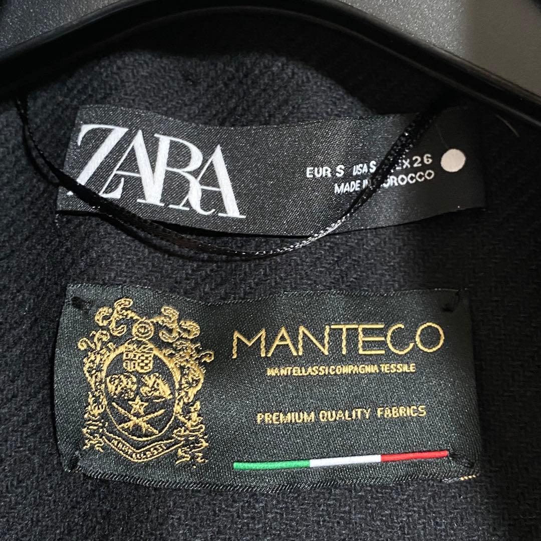 極美品♡ザラ マンテコ ウール チェスターコート ツイル生地 M位