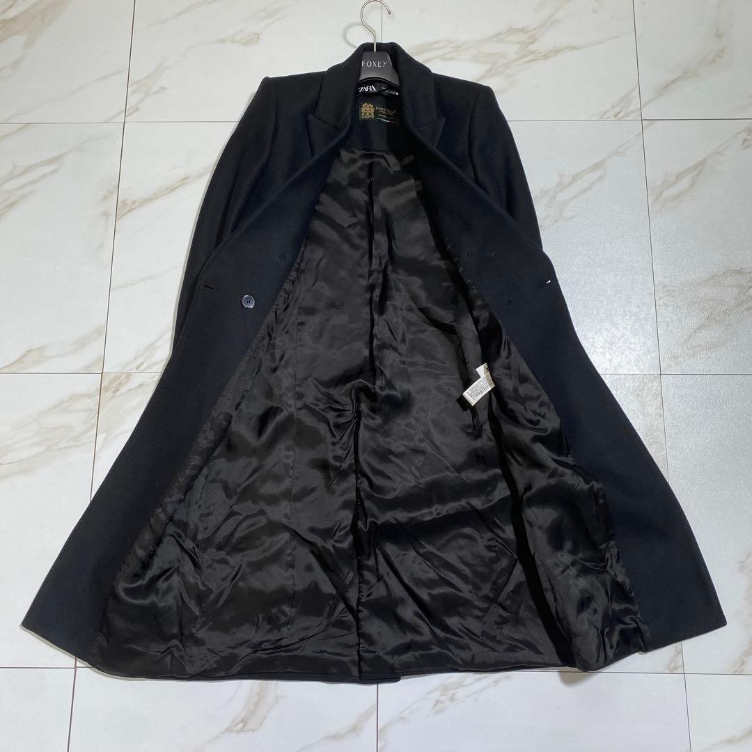 極美品♡ザラ マンテコ ウール チェスターコート ツイル生地 M位