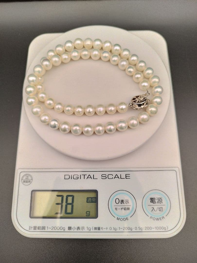 本真珠 パールネックレス ホワイト silver925 シルバー925