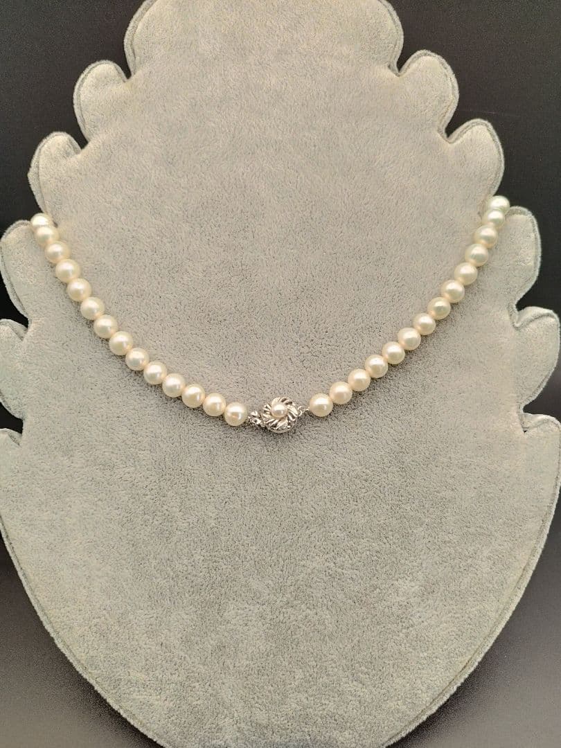 本真珠 パールネックレス ホワイト silver925 シルバー925