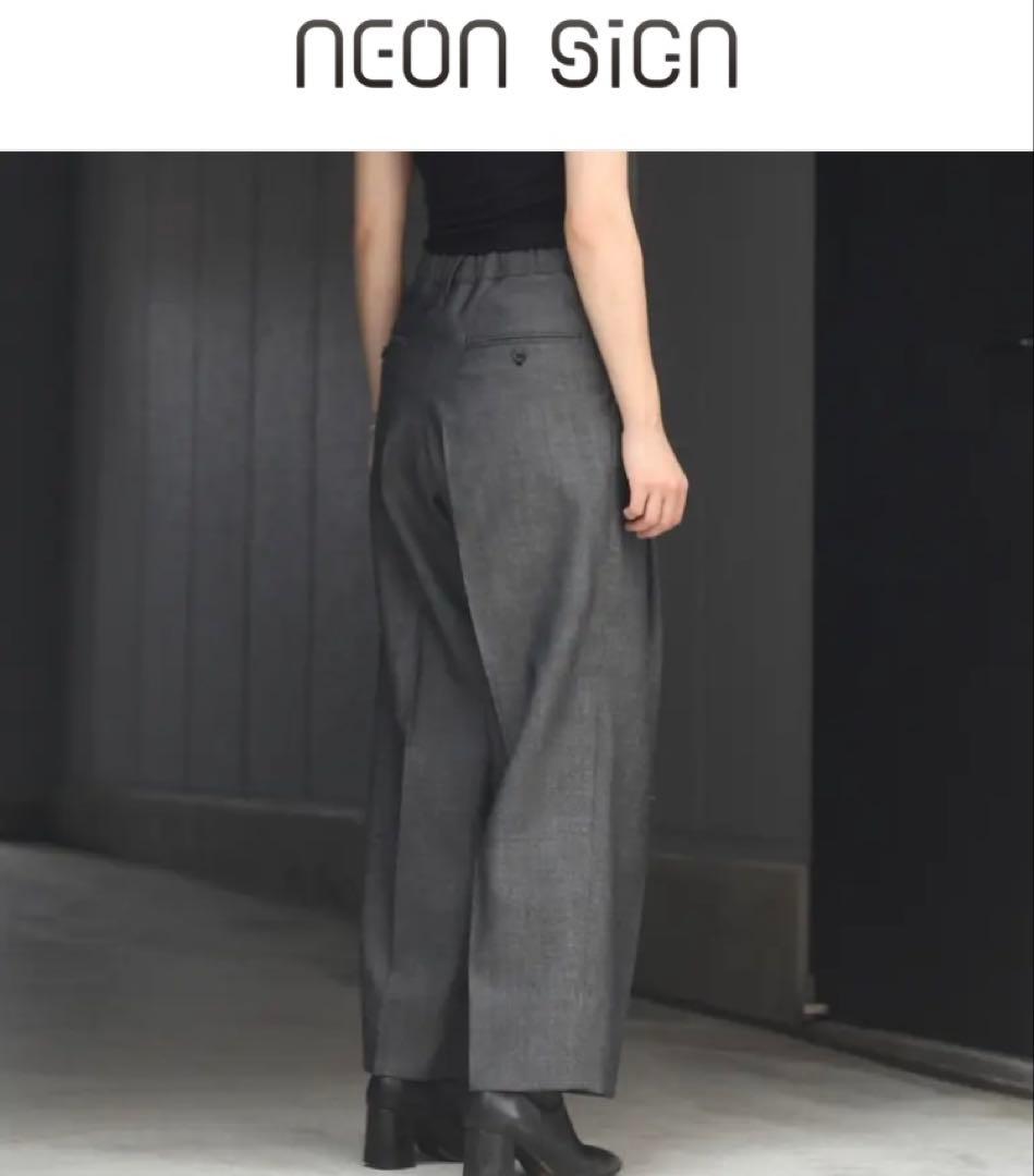 NEONSIGN ネオンサイン Wide Denim Slacks