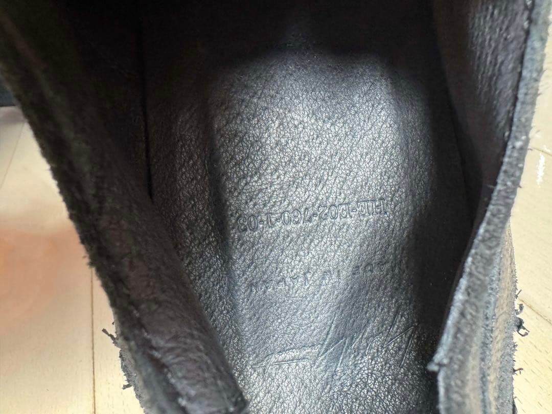 u*n様 ヨウジヤマモト 22AW HE-E02-760 ダメージド ゴートレザ