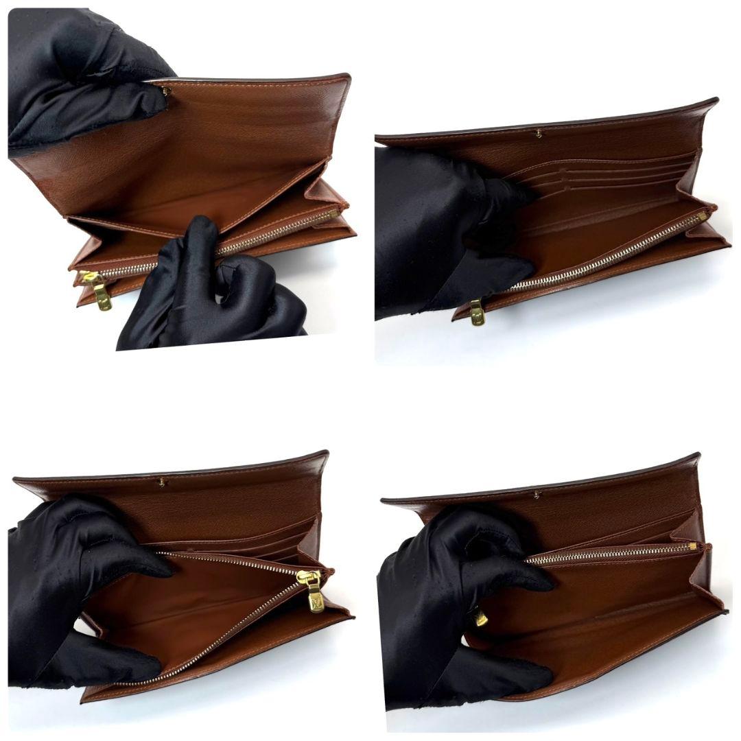 美品 ルイヴィトン モノグラム ポルトフォイユ サラ 10カード 茶色 財布 .