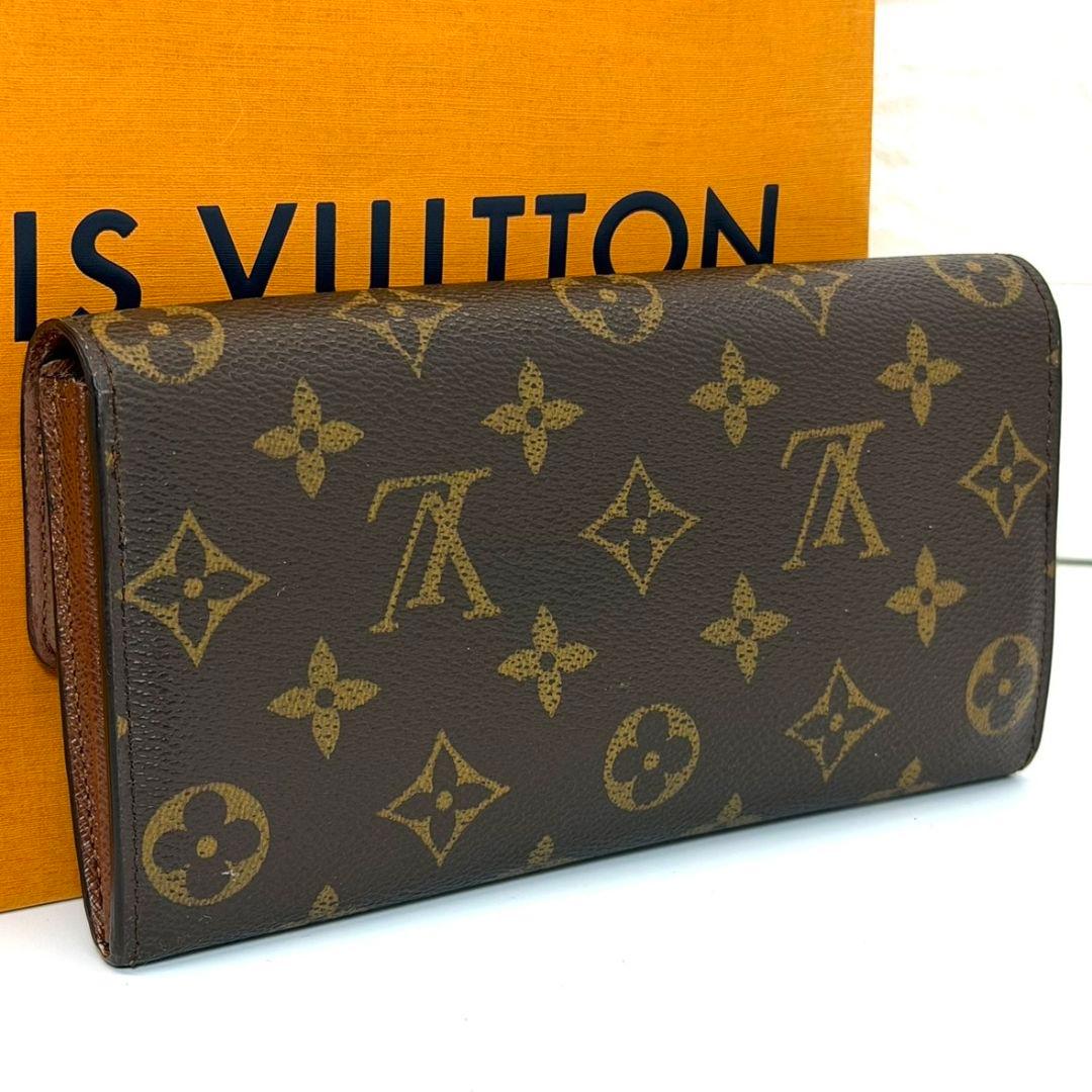 美品 ルイヴィトン モノグラム ポルトフォイユ サラ 10カード 茶色 財布 .