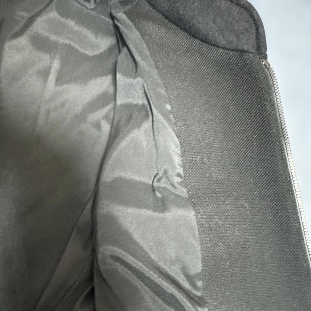 ARMANI COLLEZIONI ノーカラージャケット ブラック