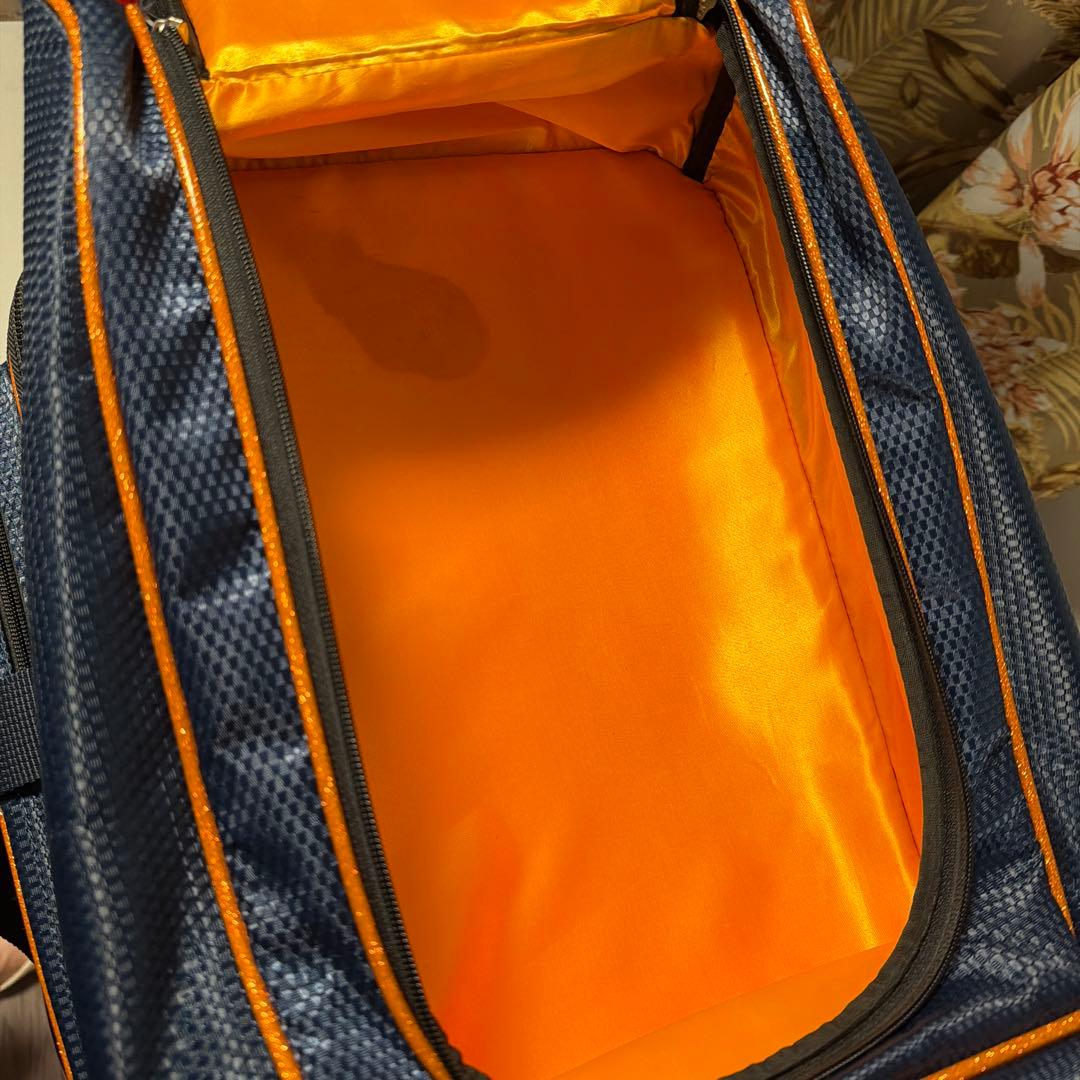 おまけ付！STORM 3個入りボウリング用バッグ ネイビーブルー/オレンジ