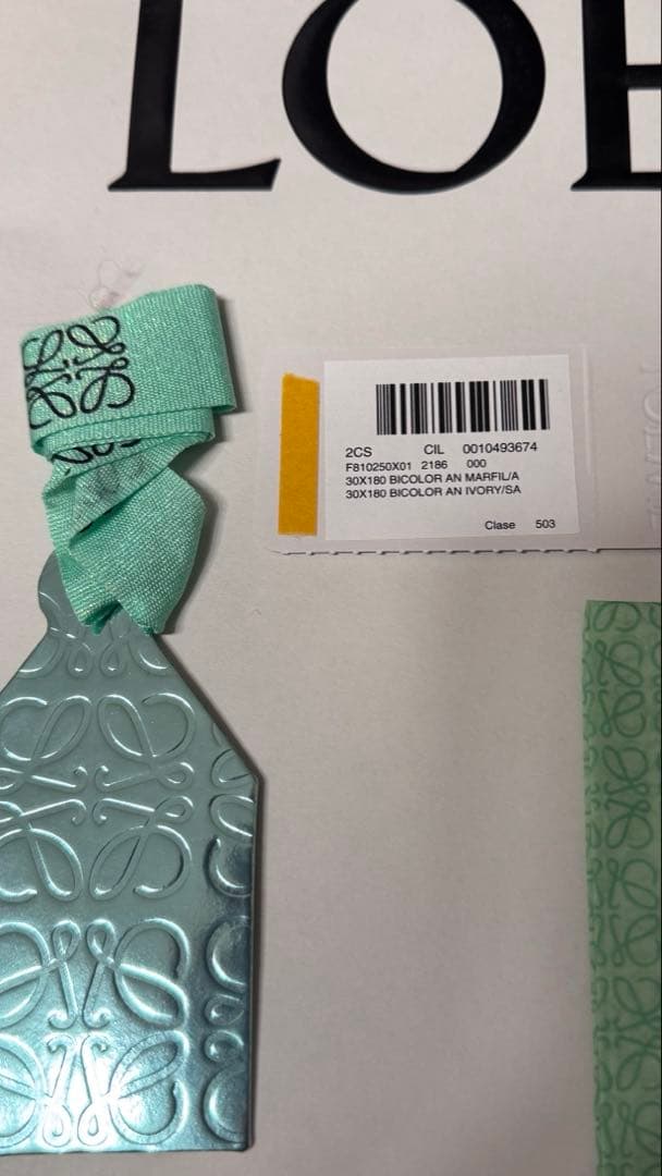 バイカラー スカーフ カシミヤLOEWE正規品　ショッパー別で付けれます♡