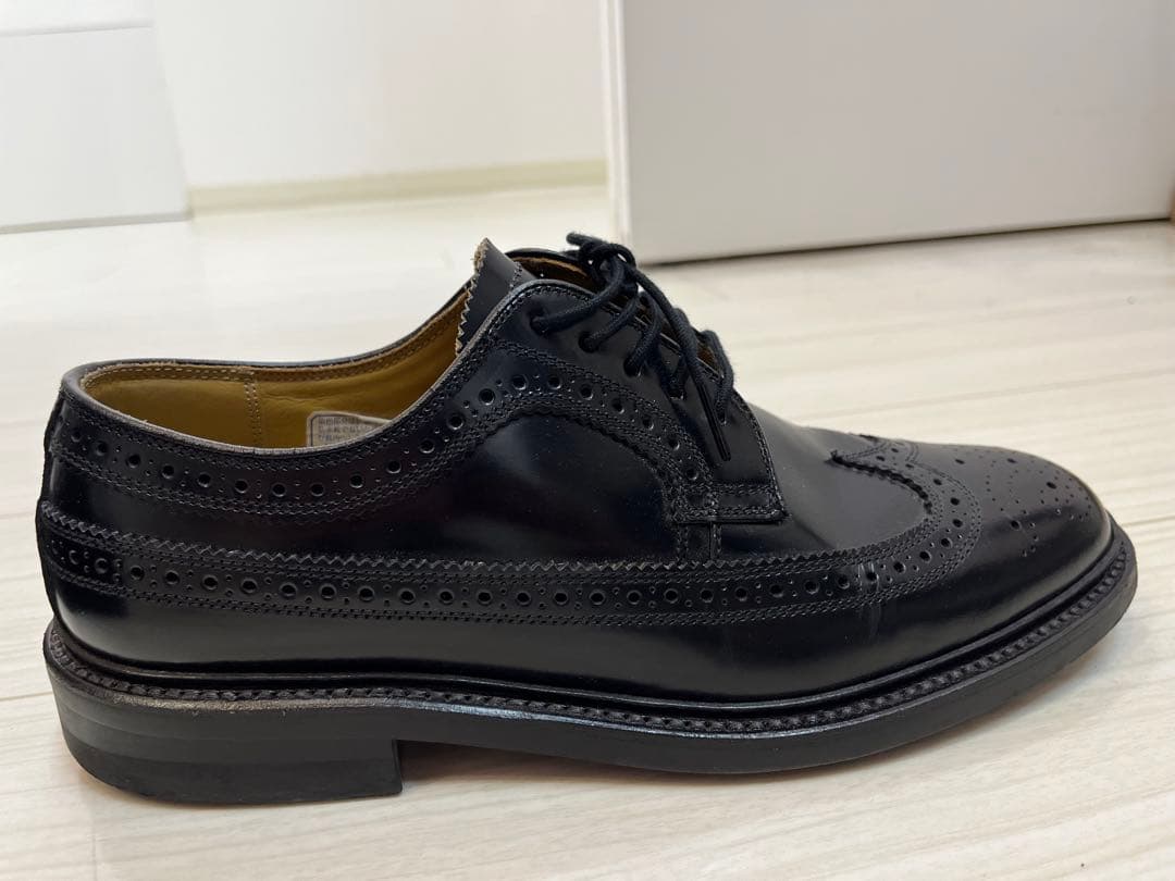 REGAL ブラック ウィングチップ シューズ 25.5
