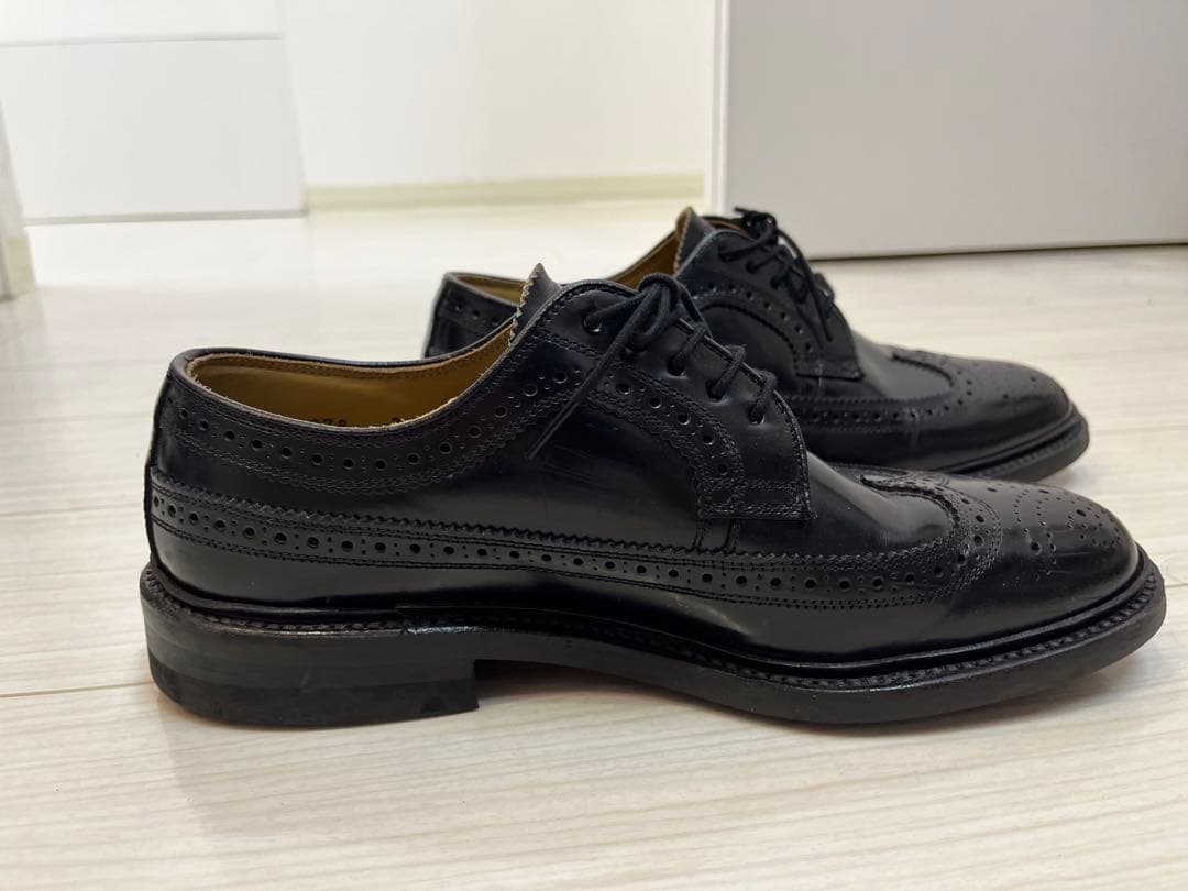 REGAL ブラック ウィングチップ シューズ 25.5