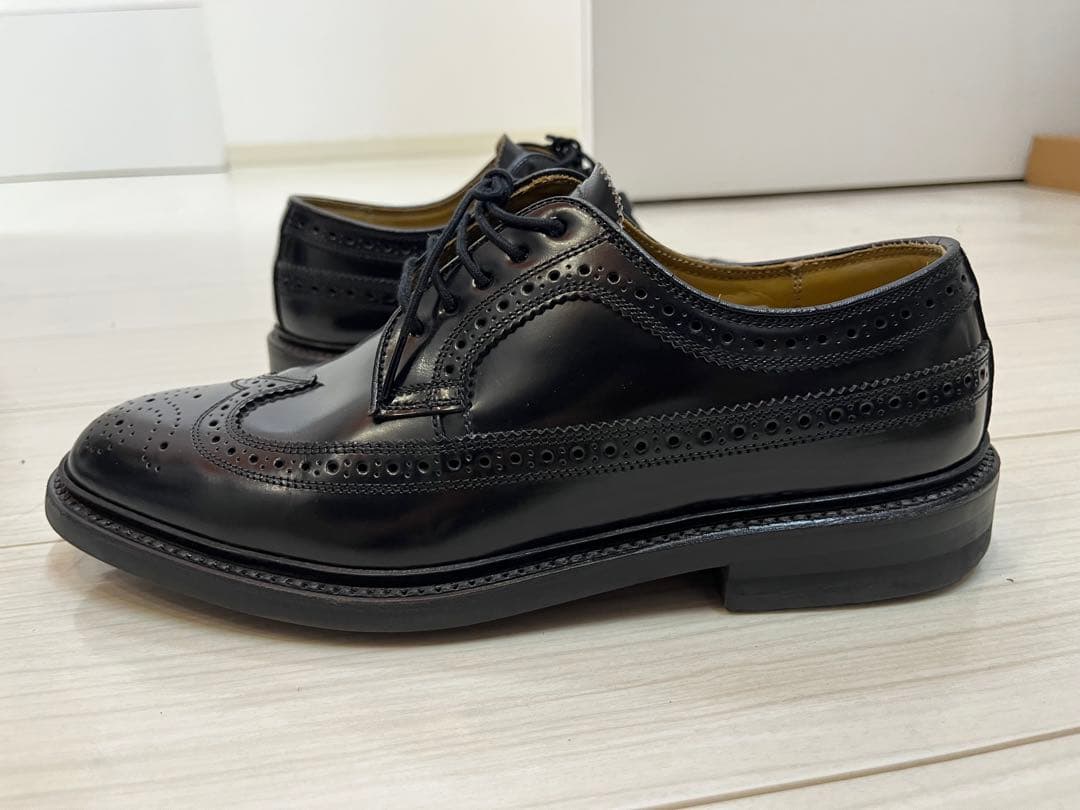 REGAL ブラック ウィングチップ シューズ 25.5