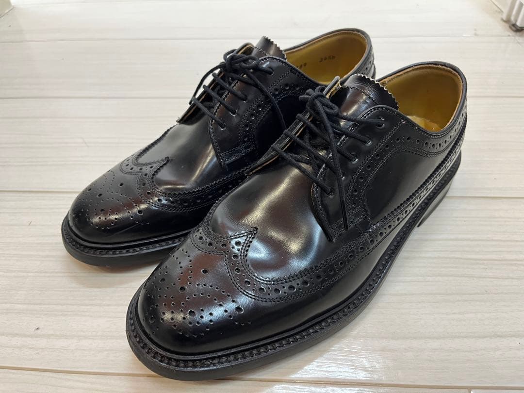 REGAL ブラック ウィングチップ シューズ 25.5