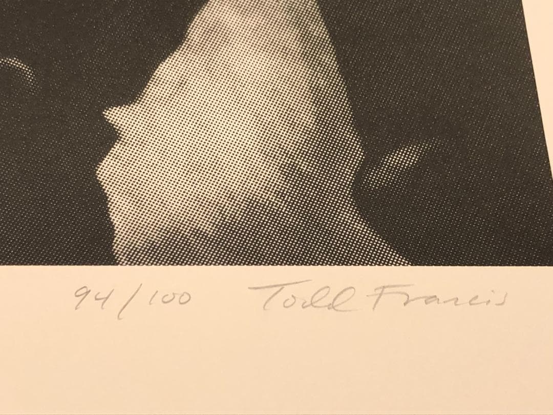 Todd Francis トッドフランシス　直筆サイン入りポスター 個展用作品