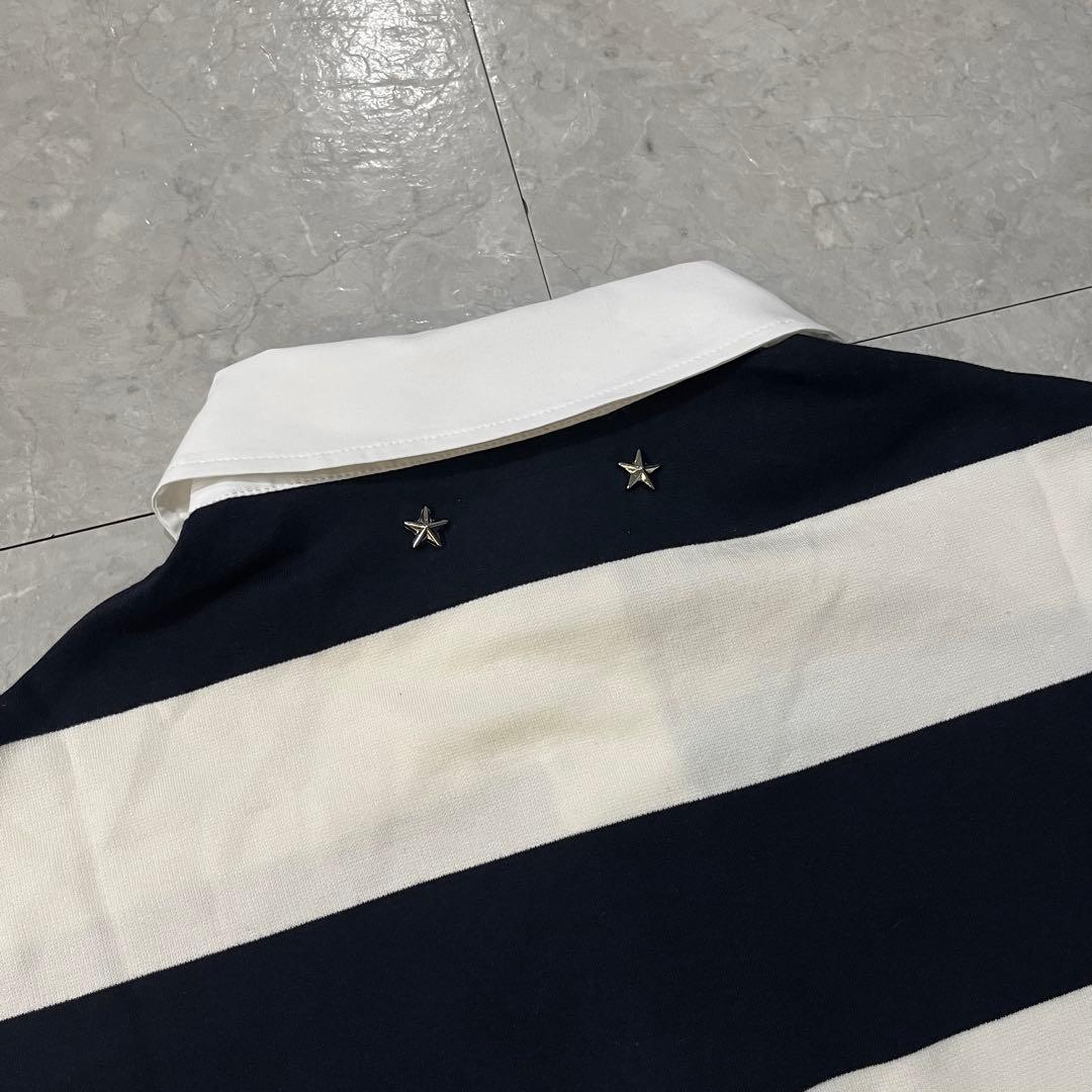 【新品未使用】Bibiy. ボーダー柄長袖トップス ラガーシャツ