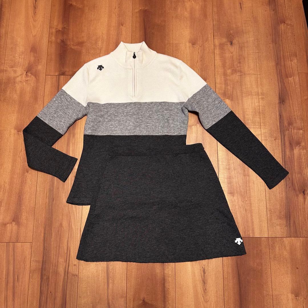 セットアップ　サイズS 長袖セーター　ニットスカート　秋冬　ゴルフウェア