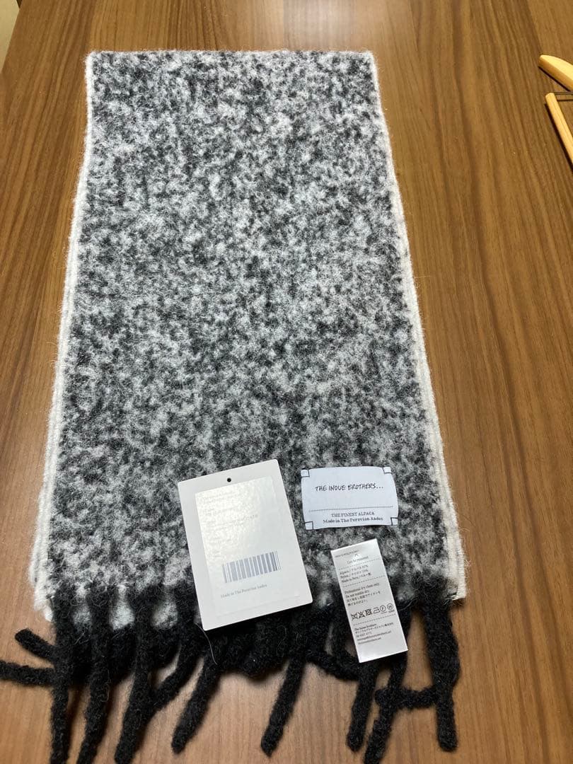 THE INOUVE BROTHERS アルパカマフラー グレー系