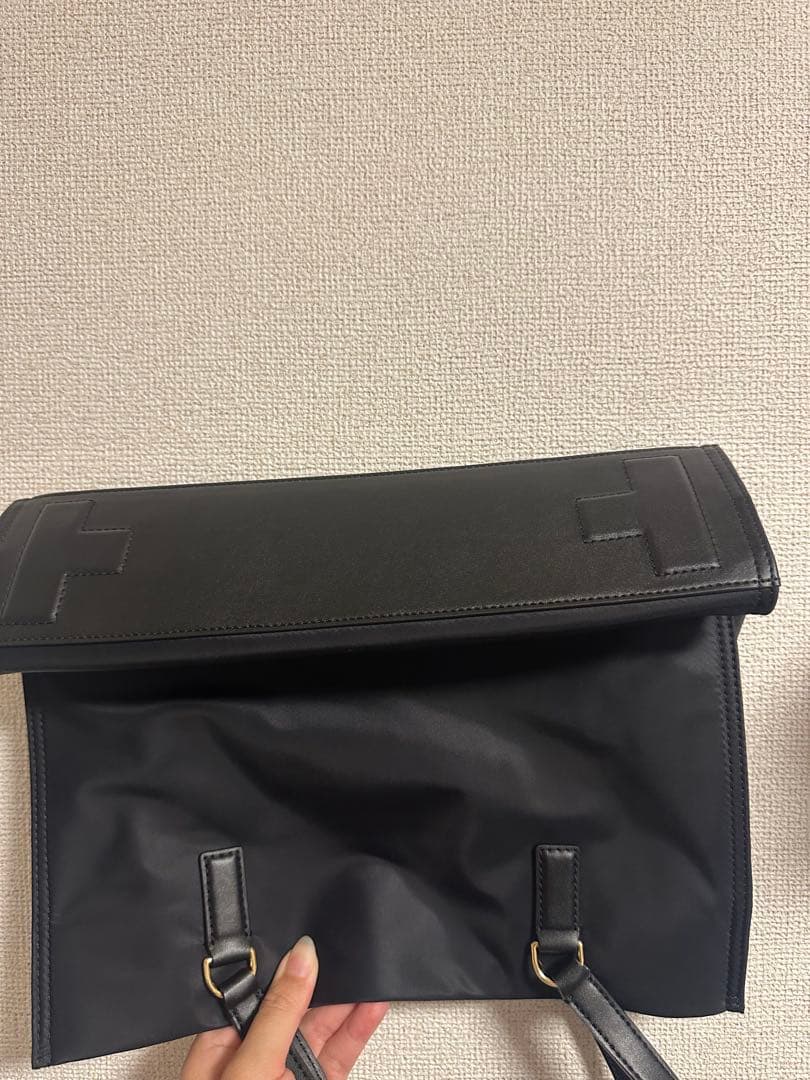 Tory Burch 黒 ナイロン ビジネスバッグ