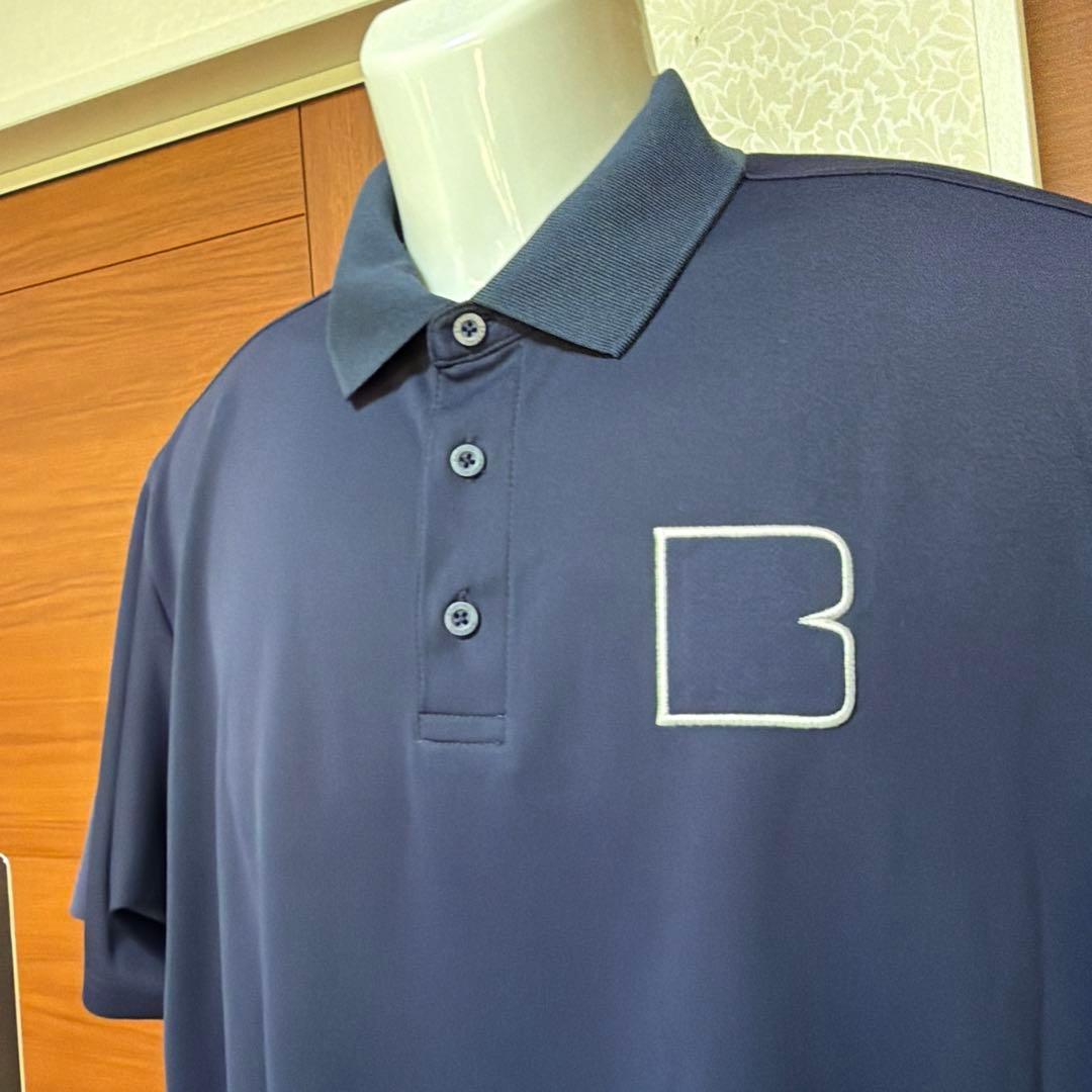 ブリーフィング　ポロシャツ　紺　ネイビー￼