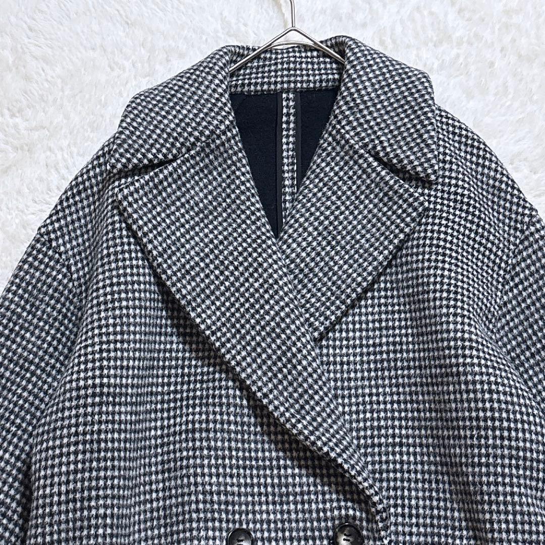 [美品]ドレステリア ウール ロング チェスターコート ダブルボタンサイズ