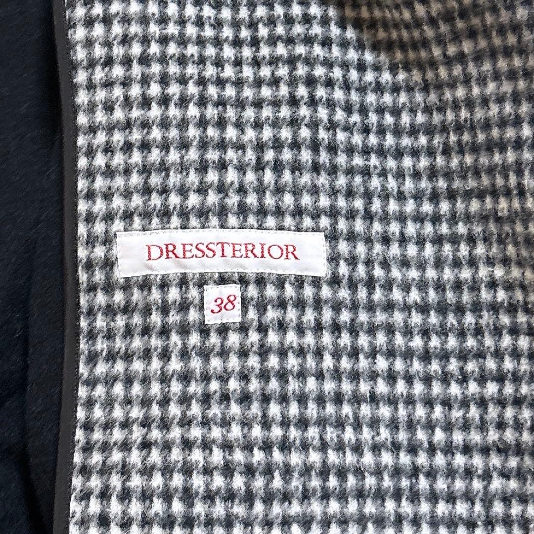 [美品]ドレステリア ウール ロング チェスターコート ダブルボタンサイズ