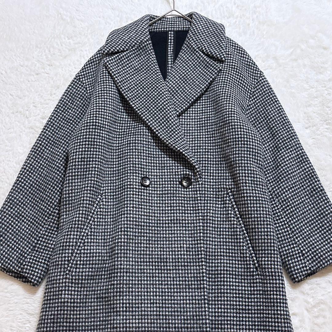 [美品]ドレステリア ウール ロング チェスターコート ダブルボタンサイズ