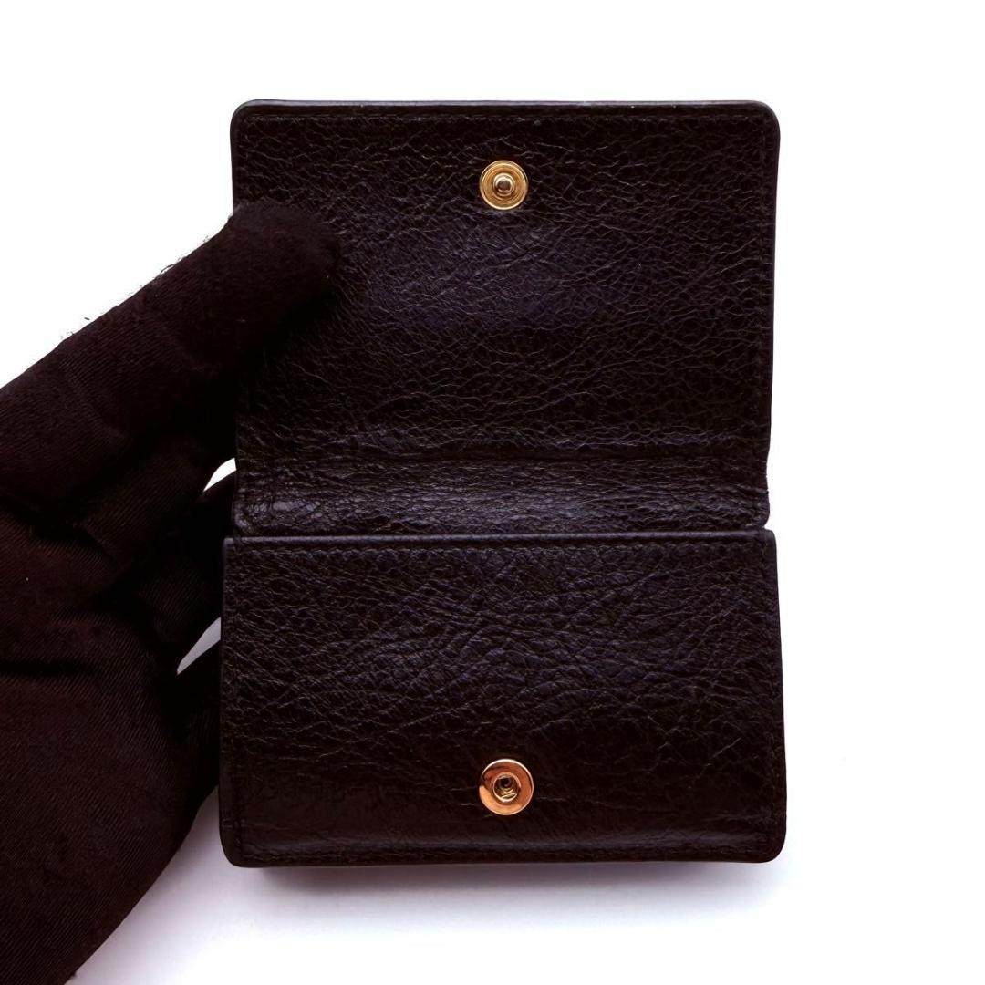 【美品】BALENCIAGA バレンシアガ　クラシックミニ　コンパクトウォレット