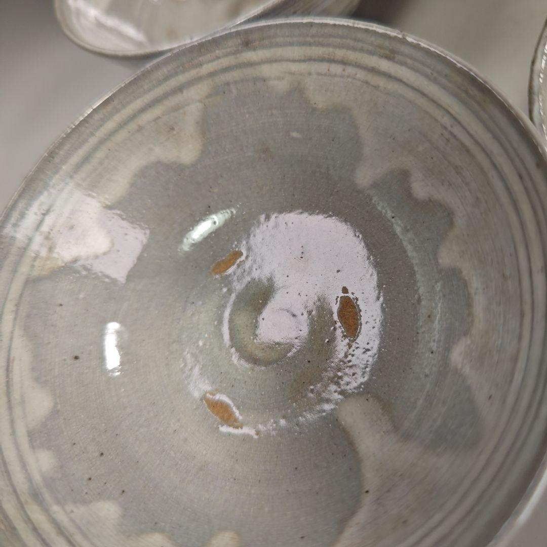 ウ289 数茶碗『楽山窯造』『萩焼　9客　共箱』抹茶碗　茶道具