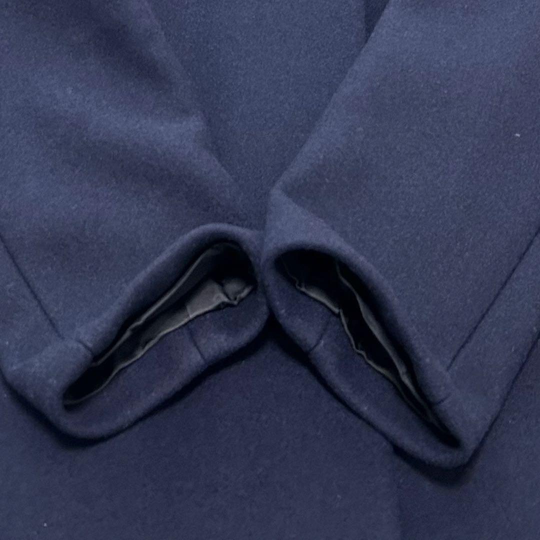 【みたろう】YLEVE ウールロングチェスターコート ネイビー