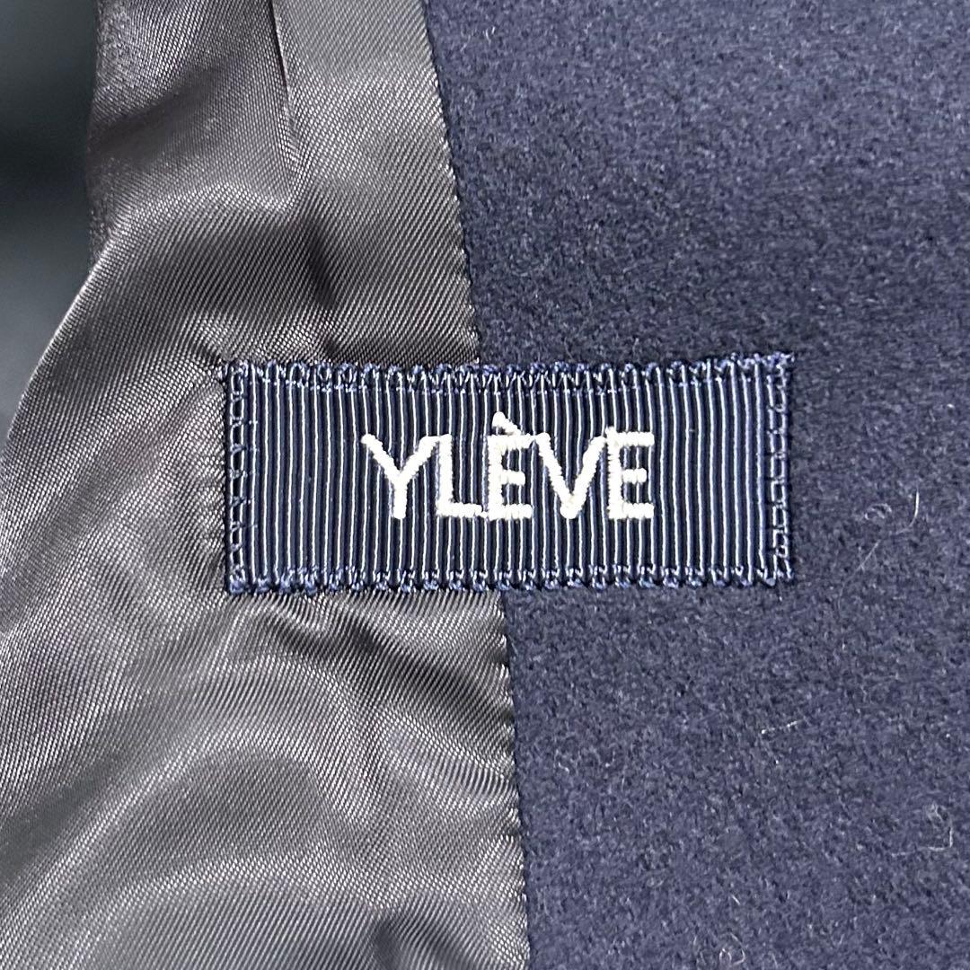 【みたろう】YLEVE ウールロングチェスターコート ネイビー