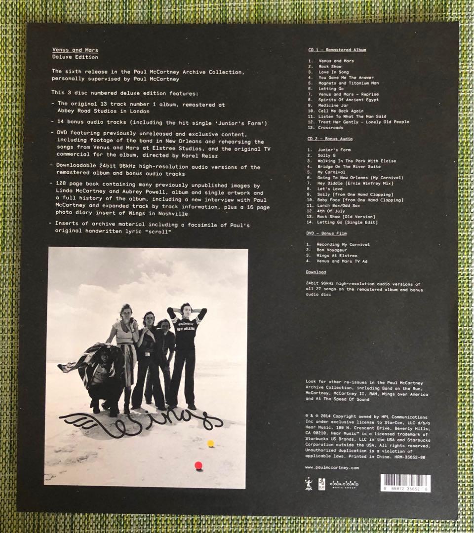 【日本盤2SHMCD/1DVD】ポール・マッカートニー &ウイングス　ヴィーナス