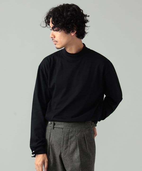 新品 ELACIO モックネック カットソー エラシオ ダークグレー サイズ5