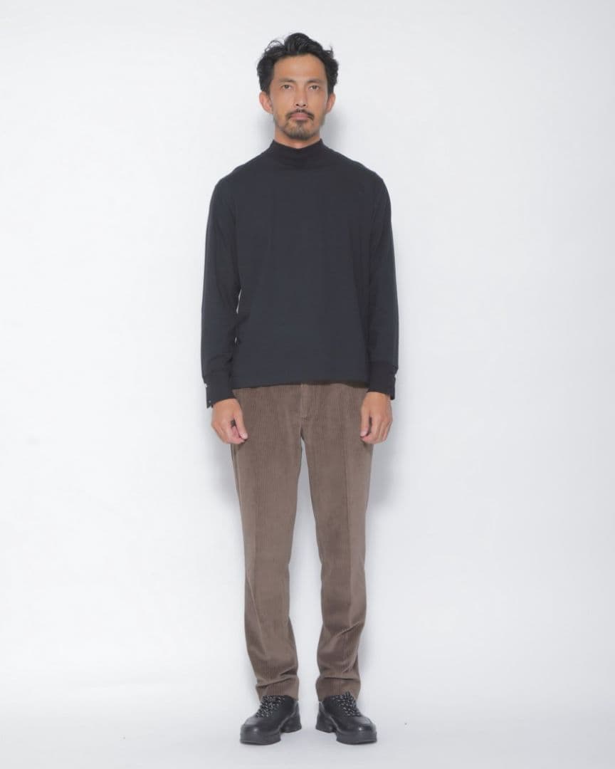 新品 ELACIO モックネック カットソー エラシオ ダークグレー サイズ5