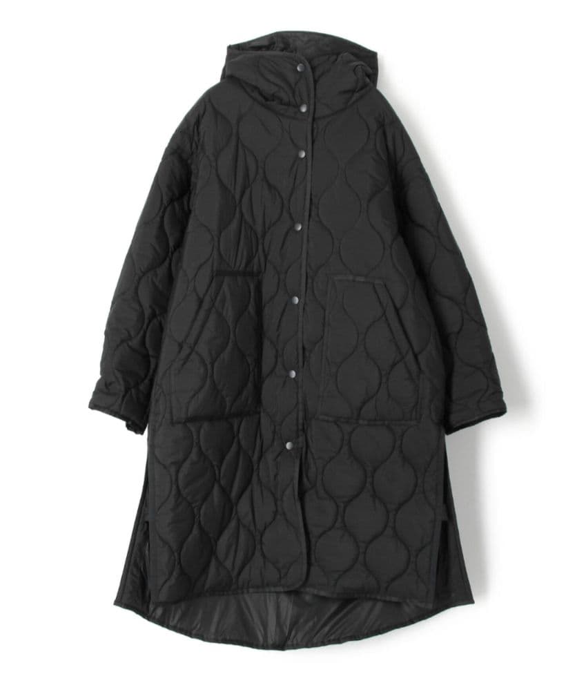 別注 WILD THINGS×TOMORROWLAND キルティングコート 黒