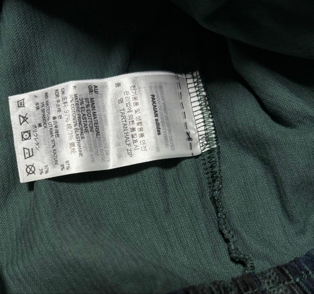 adidas IX1054 コーデュロイ タータン ハーフジップトップ　ブルゾン