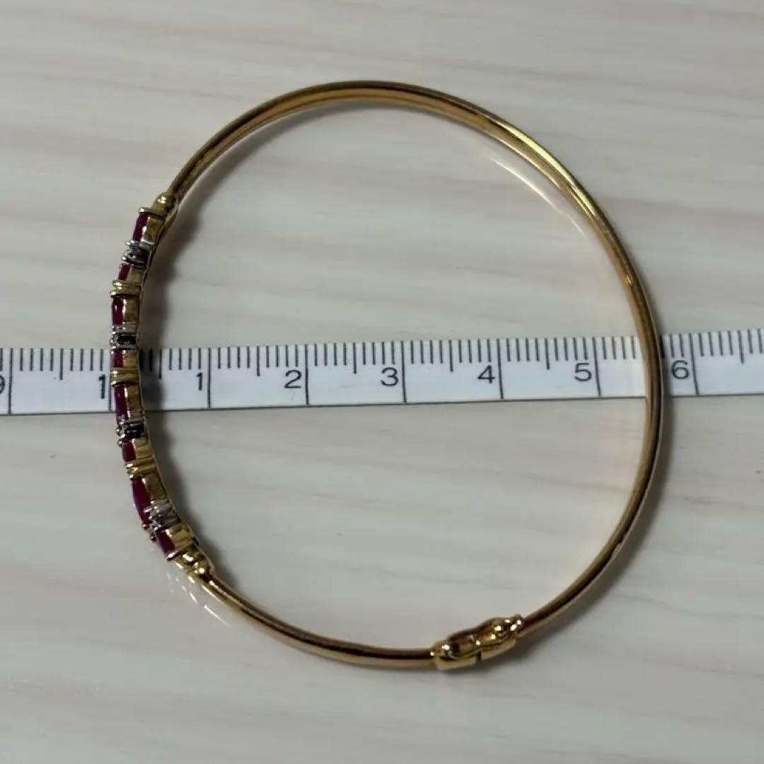 10金ルビーバングル