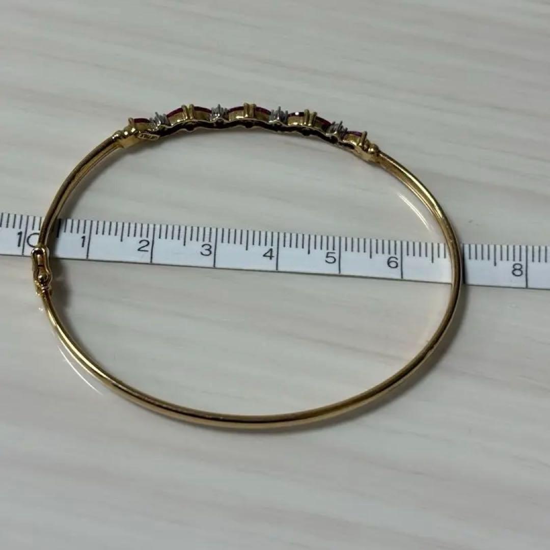 10金ルビーバングル