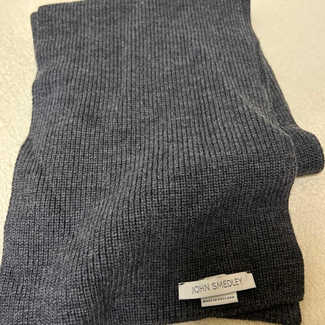 JOHN SMEDLEY メリノウール マフラー ジョンスメドレー