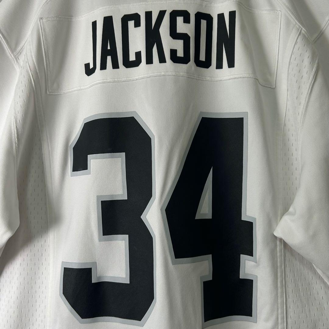 希少 NIKE NFL レイダース ボージャクソン ゲームシャツ 白