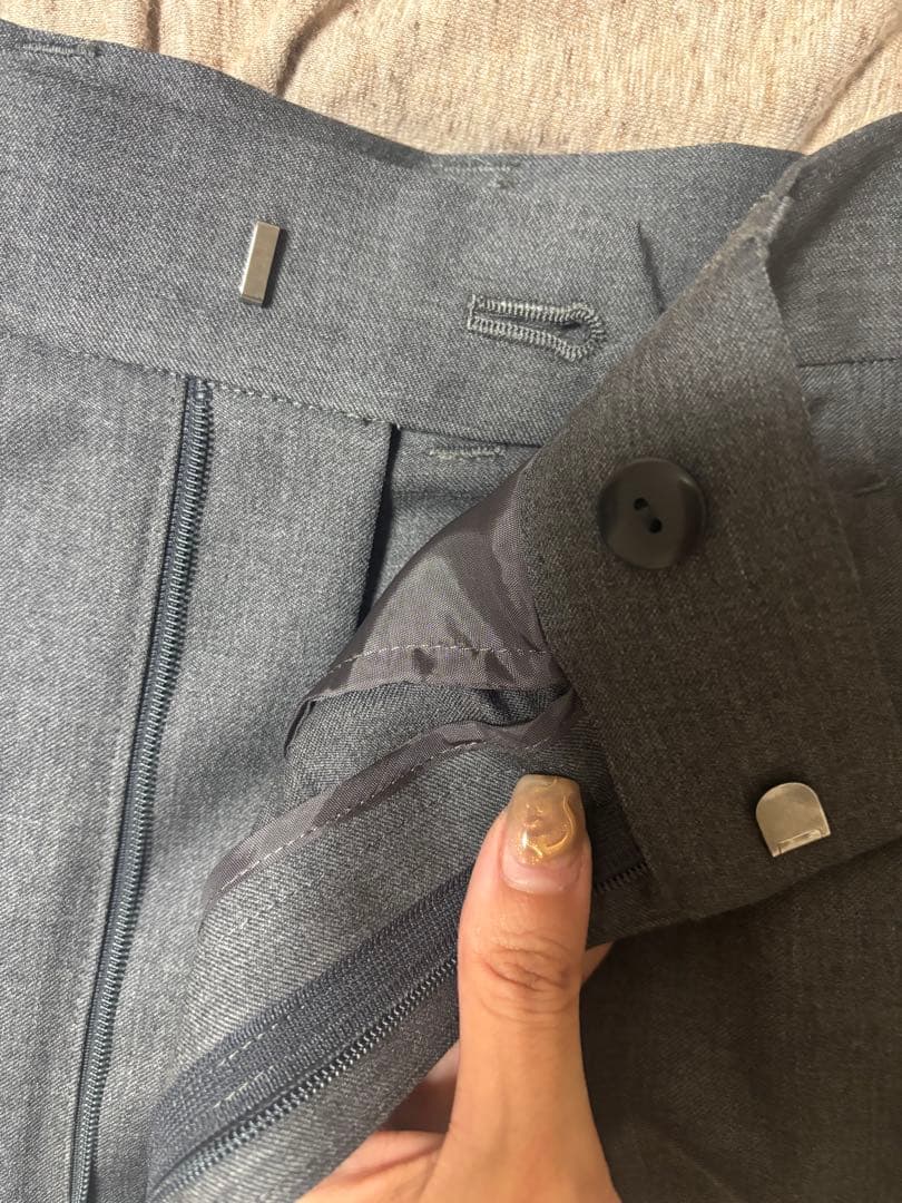 Edition ゼニア タックワイドハーフパンツ　size34（7号）グレー