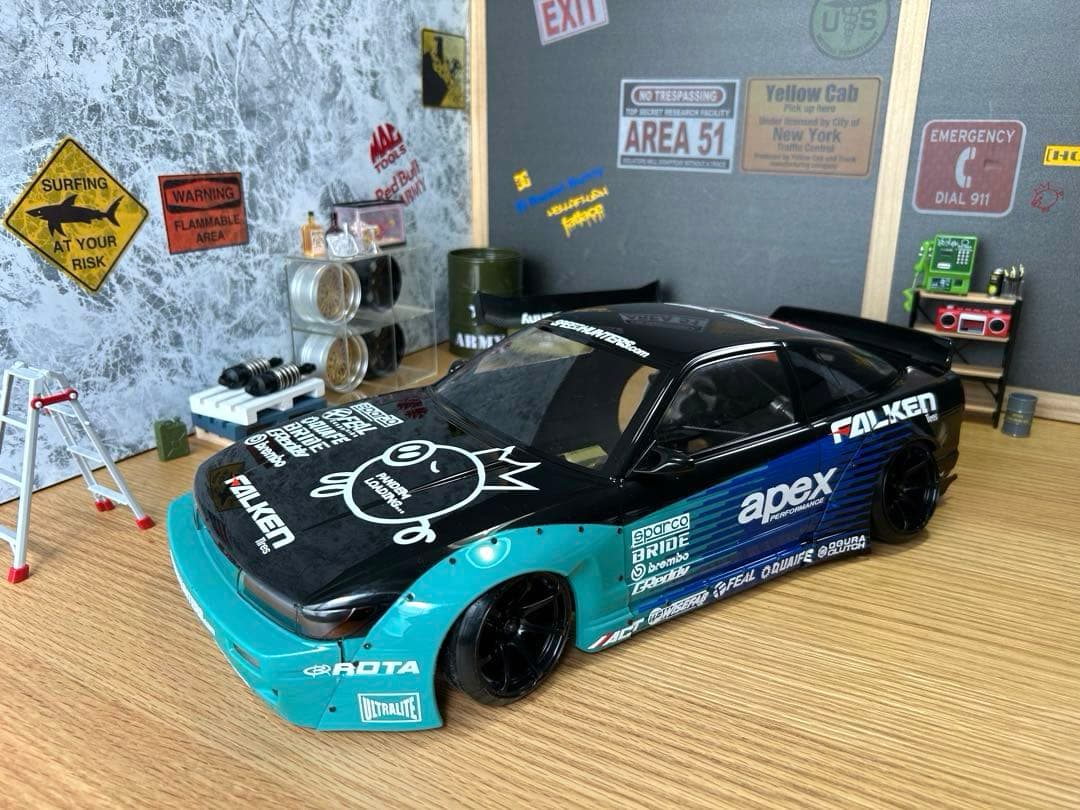 ADDICTION 180SX シルエイティ　ロケットバニー　ラジコンボディ
